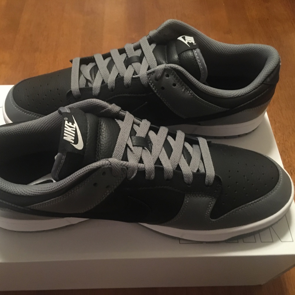 Nike Dunk By You custom Gray/Black shoe size 12 Men